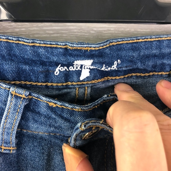 7 For All Mankind Jean Shorts - Picture 2 of 4